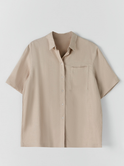 Рубашка Mark Formelle 112855-1/1/25-40866Ц-9 св.бежевый - фото 3