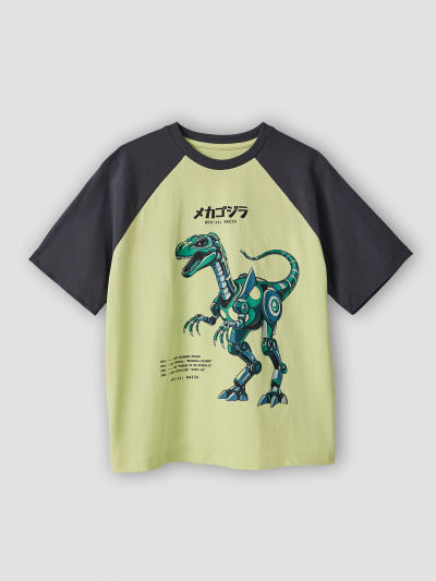 Футболка Mark Formelle 113465/25-40306П-0 лаймовый_сорбет_печать_3_сл_на_пол - фото 4