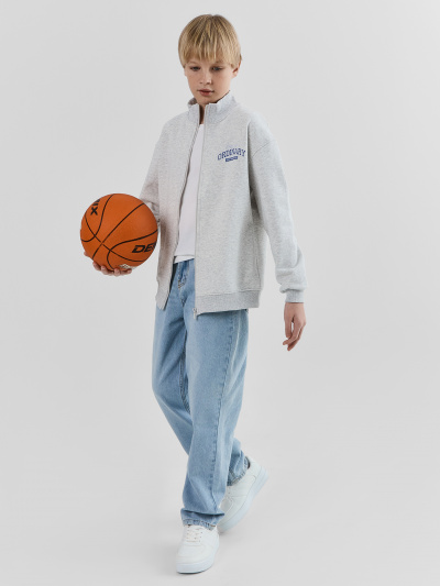 Толстовка Mark Formelle 123448/25-35533П-7 серый_меланж_4306_А_печать3_1_сл_на_ЛВ_дет_пер - фото 1