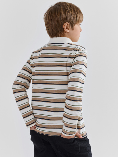 Майка Mark Formelle 123493/25-39383П-0 бежевая_полоска_на_св.молочном - фото 2