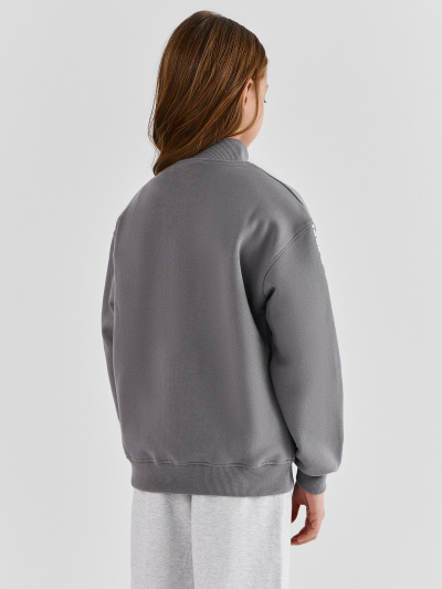 Толстовка Mark Formelle 127932/25Е-42082П-7 т.серый_печать1_2_сл_на_ЛВ_дет_пер_1сл_на_ЛВ_рук_1 - фото 2