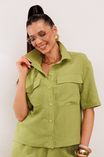 Брюки, жакет Galean Style 982.1 салатовый - фото 14