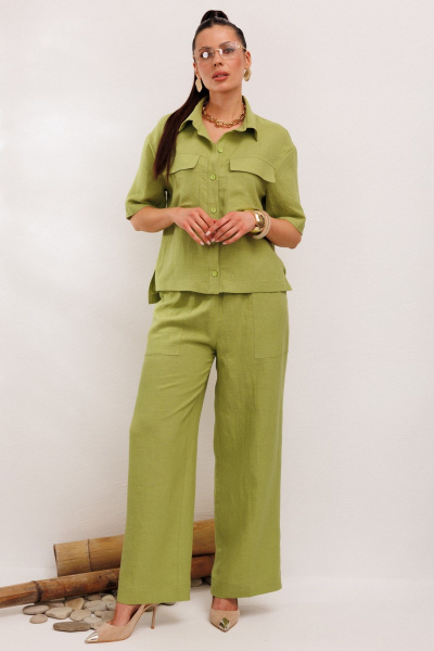 Брюки, жакет Galean Style 982.1 салатовый - фото 12