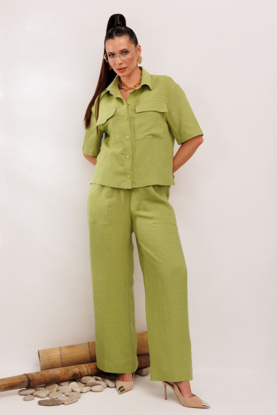 Брюки, жакет Galean Style 982.1 салатовый - фото 11