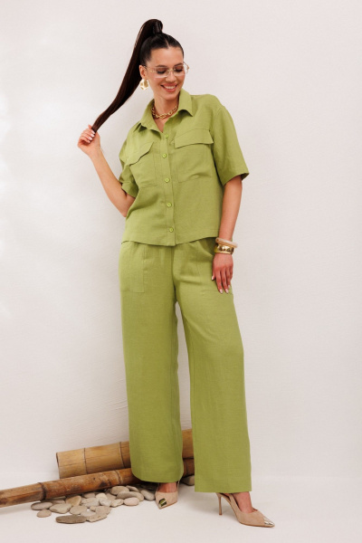 Брюки, жакет Galean Style 982.1 салатовый - фото 9