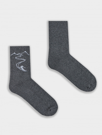 Носки Mark Formelle 140K-3349/25140K т.серый_меланж_рис.3349 - фото 2