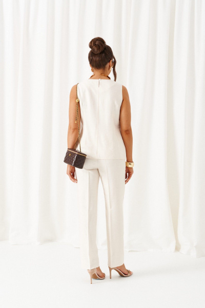 Блуза, брюки, топ Beautiful&Free 6455 песочно-молочный - фото 15