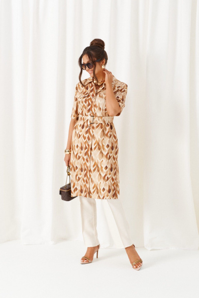 Блуза, брюки, топ Beautiful&Free 6455 песочно-молочный - фото 3