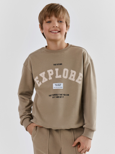 Брюки, джемпер Mark Formelle 393326/25-39249П-7 алюминий_печать_1_сл_на_пол_ДК - фото 1