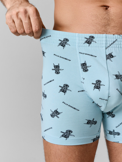 Трусы Mark Formelle 411143/25-5269П-5 доберманы_на_серо_бирюзовом - фото 4