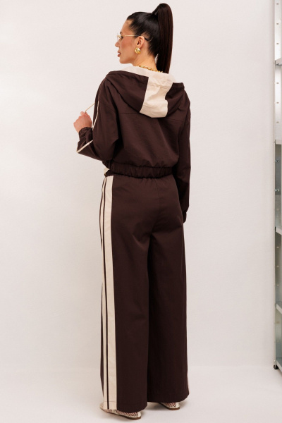 Брюки, бомбер Galean Style 986 коричневый - фото 18