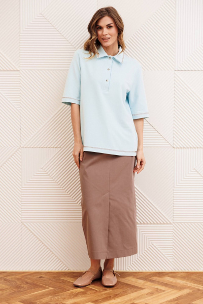 Джемпер Gizart 15380 голубой - фото 1