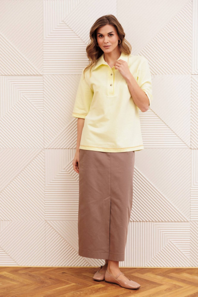 Джемпер Gizart 15380 сливочное масло - фото 7