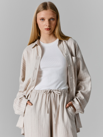 Рубашка Mark Formelle 502985-1/25-39990ПП-9 полоска_на_бежевом - фото 5