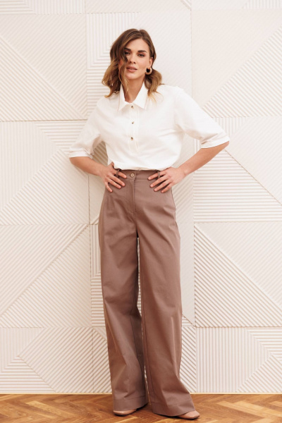 Брюки Gizart 35377 капучино - фото 8