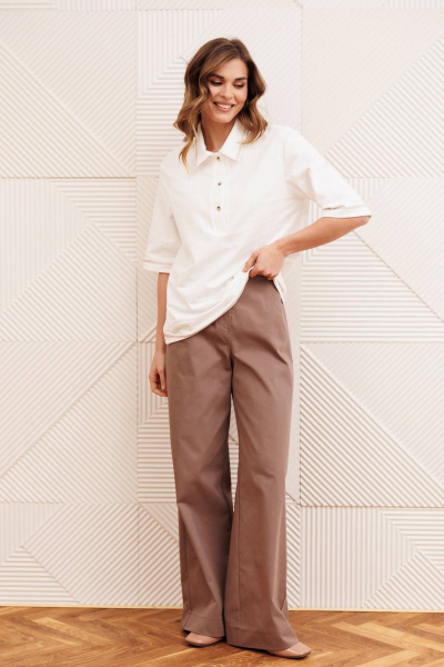 Брюки Gizart 35377 капучино - фото 2