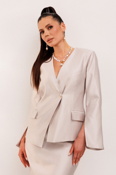 Жакет, юбка Galean Style 1000 жемчуг - фото 14