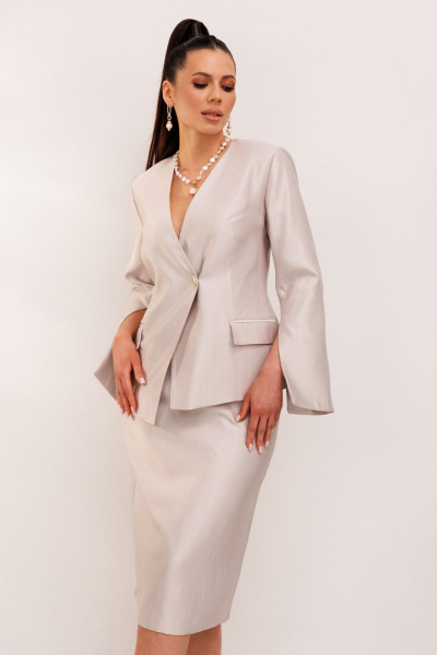 Жакет, юбка Galean Style 1000 жемчуг - фото 13