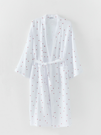 Халат Mark Formelle 552298/25-40807ПП-9 сердечки_на_белом - фото 1