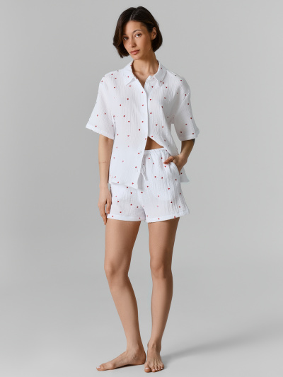 Жакет, шорты Mark Formelle 592674/25-41928ПП-9 сердечки_на_белом - фото 4