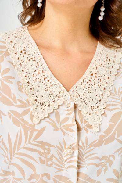 Блуза Svetlana-Style 2304 бежевые_листики - фото 8