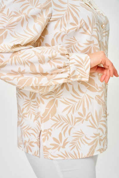 Блуза Svetlana-Style 2304 бежевые_листики - фото 7