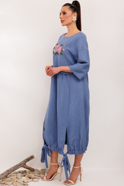 Платье Galean Style 1003 синий - фото 12