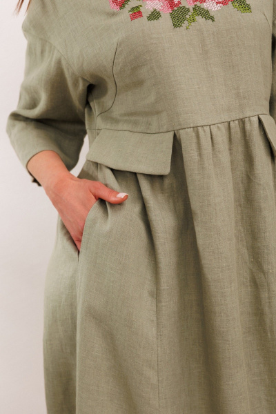 Платье Galean Style 1003 хаки - фото 21