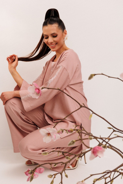 Блуза, брюки Galean Style 1005 розовый - фото 19