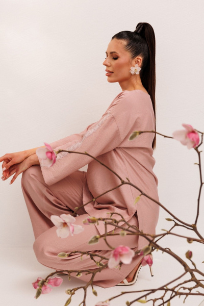 Блуза, брюки Galean Style 1005 розовый - фото 15