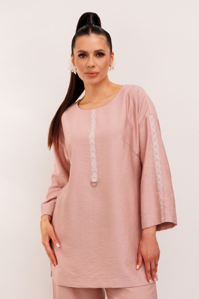Блуза, брюки Galean Style 1005 розовый - фото 10