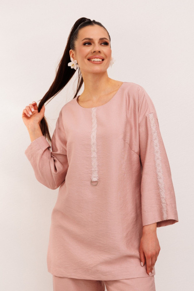 Блуза, брюки Galean Style 1005 розовый - фото 9