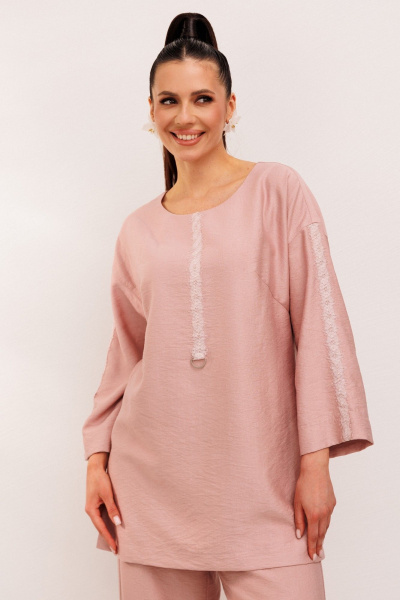 Блуза, брюки Galean Style 1005 розовый - фото 8