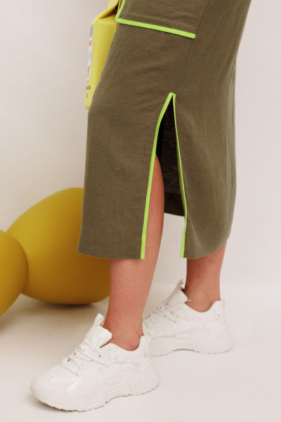 Блуза, юбка Galean Style 1008 хаки - фото 11