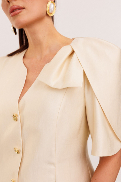 Жакет, юбка Galean Style 1009 крем - фото 3