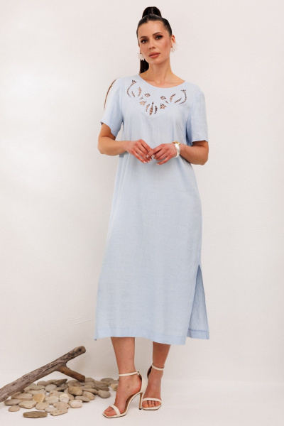 Платье Galean Style 1011 голубой - фото 17
