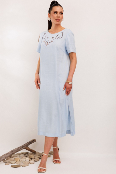 Платье Galean Style 1011 голубой - фото 16