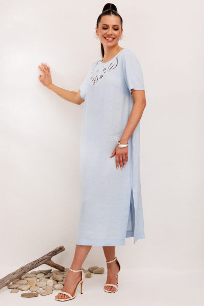 Платье Galean Style 1011 голубой - фото 15