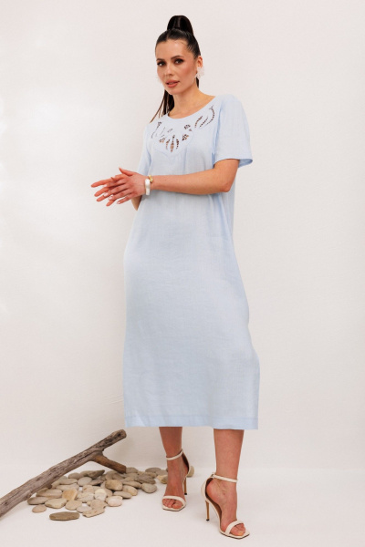 Платье Galean Style 1011 голубой - фото 12