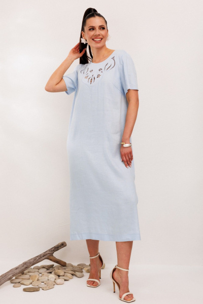 Платье Galean Style 1011 голубой - фото 11