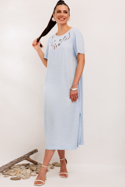 Платье Galean Style 1011 голубой - фото 10