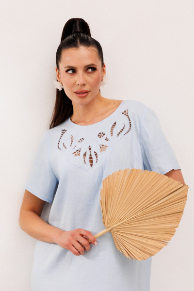 Платье Galean Style 1011 голубой - фото 8