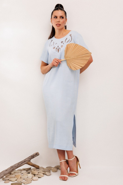 Платье Galean Style 1011 голубой - фото 7