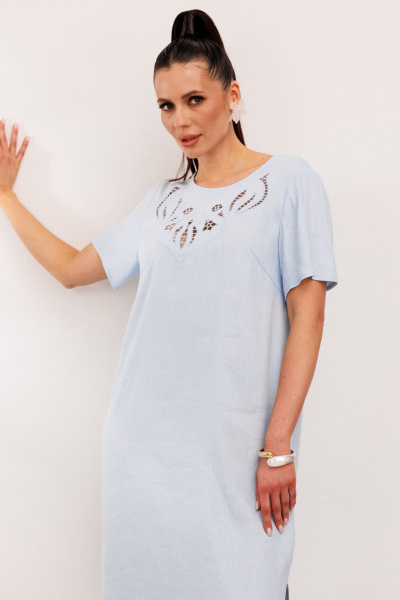 Платье Galean Style 1011 голубой - фото 6