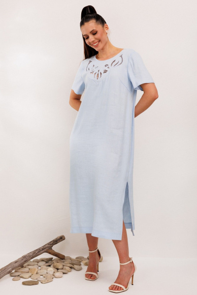 Платье Galean Style 1011 голубой - фото 5