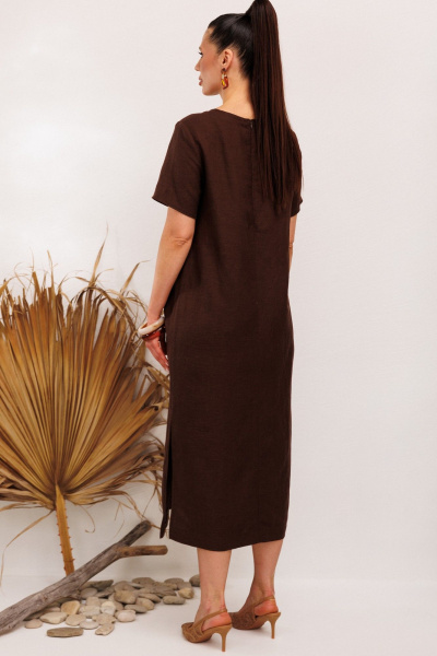 Платье Galean Style 1011 коричневый - фото 19