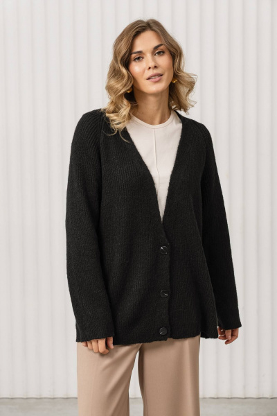 Джемпер, кардиган Romgil РВ0367-АК2 черный - фото 1