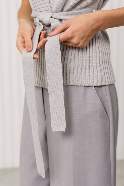 Жакет Romgil РВ0409-ХЛ2 светло-серый - фото 4