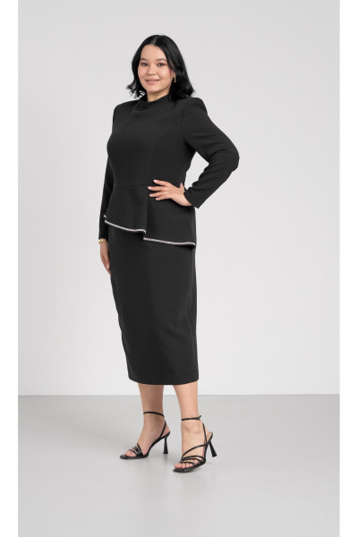 Платье FASHION CENTRE Пв-4220 черный - фото 2