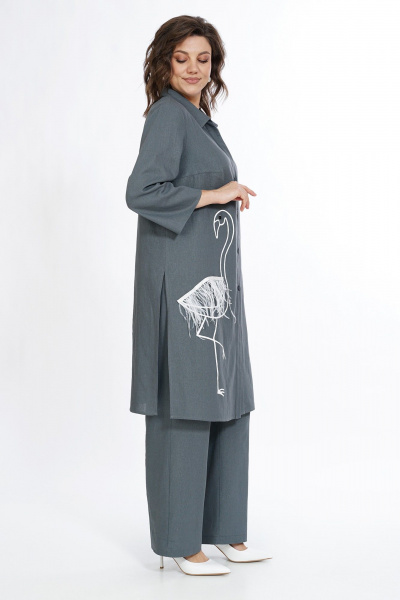 Блуза, брюки, топ Alani Collection 2521 серый - фото 9